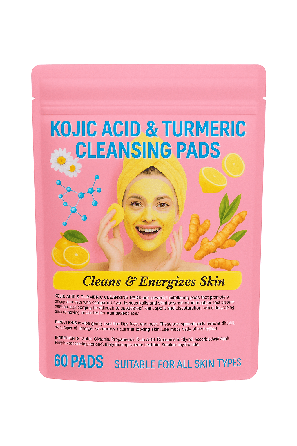 Disques Nettoyants BoProSan™ au Curcuma & Acide Kojique