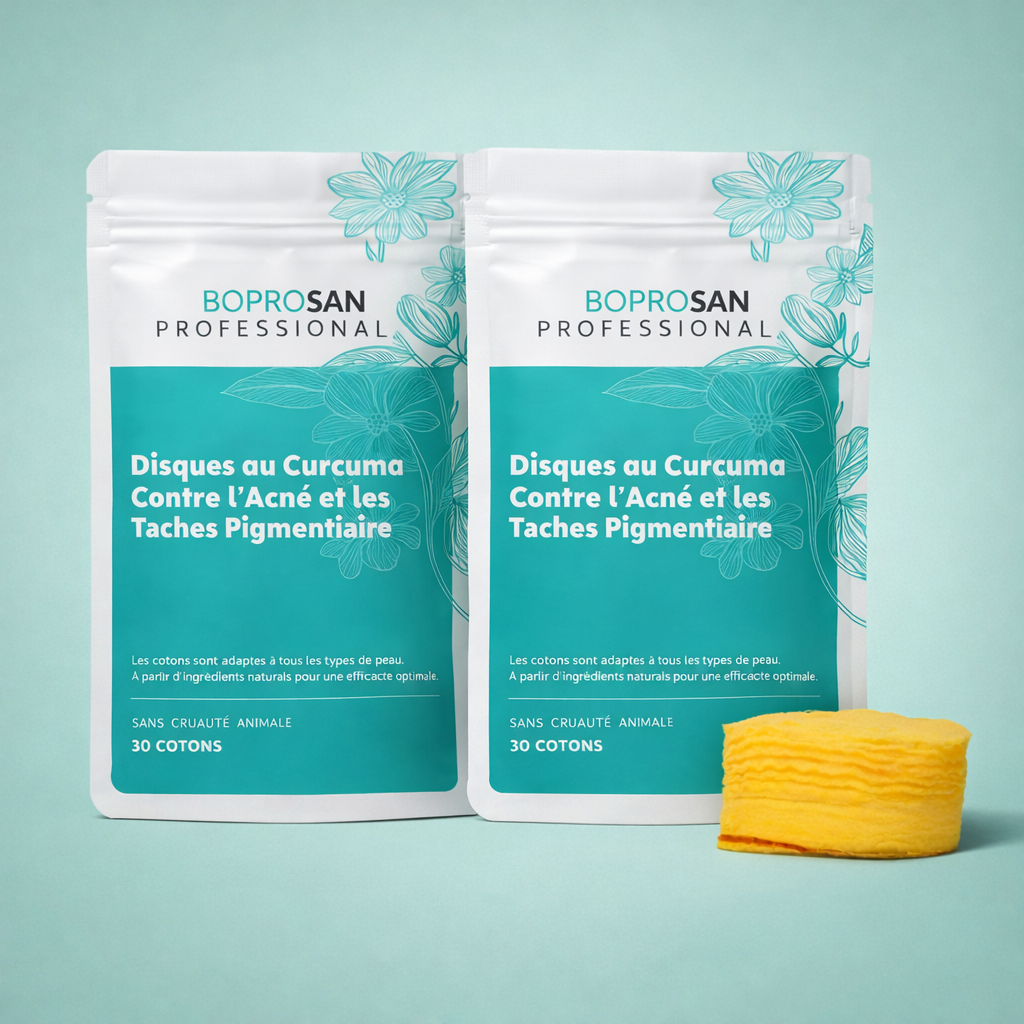 Pads Nettoyants Éclat BoProSan™ au Curcuma & Acide Kojique – Nettoyer, Exfolier, Unifier
