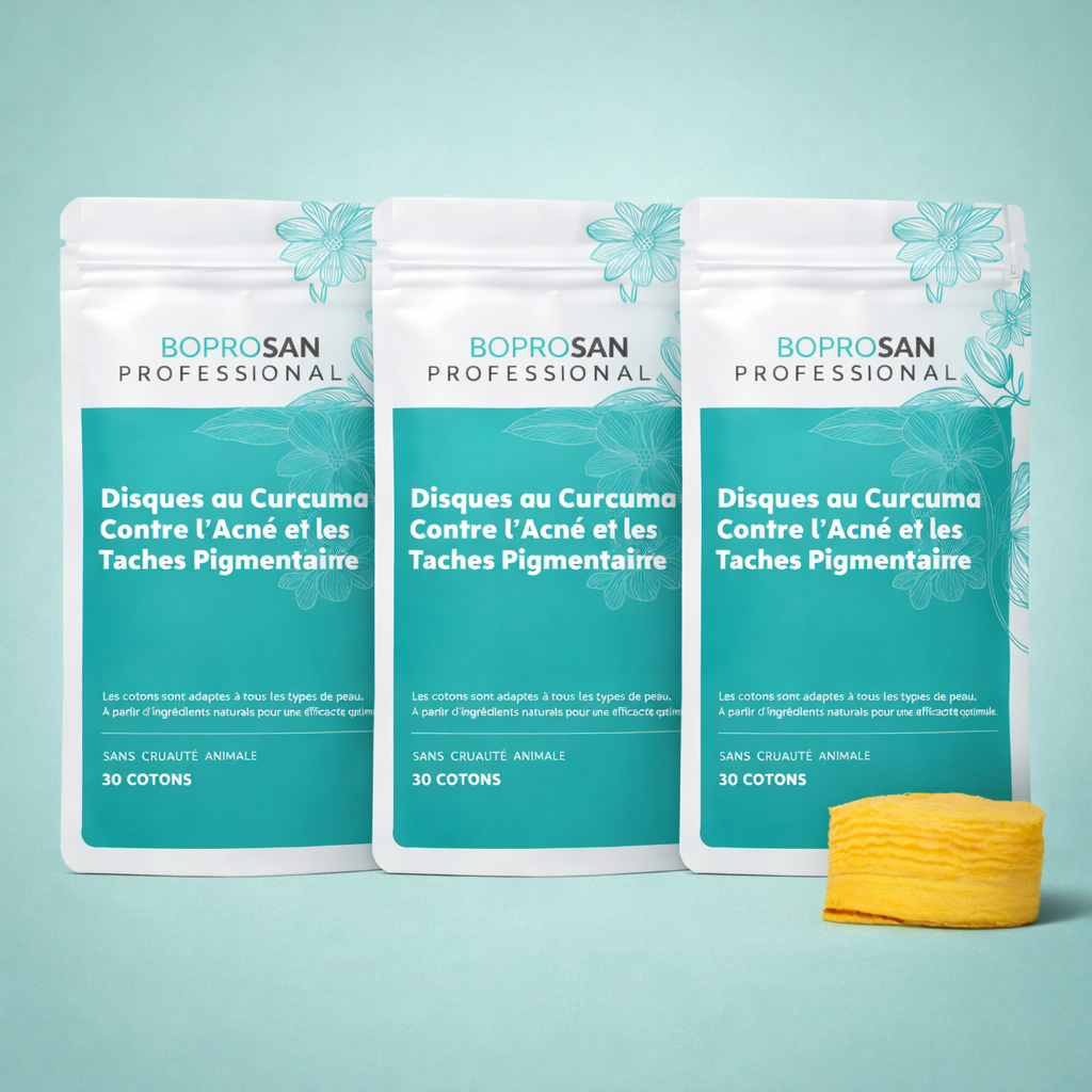 Pads nettoyants BoProSan™ au curcuma et à l'acide kojique